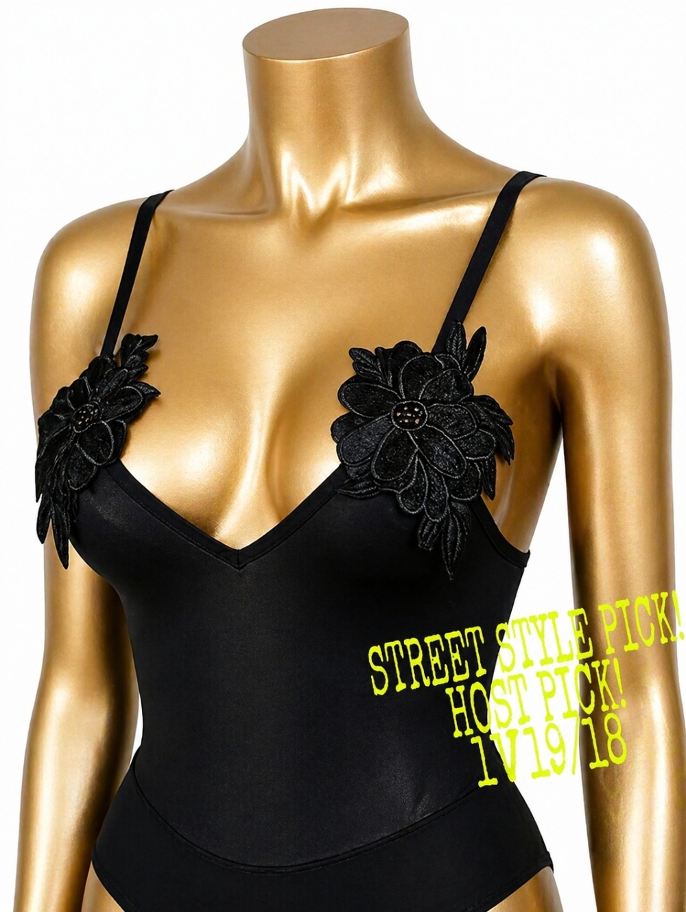 💋3D BODYSUIT FLOWER APPLIQUE MESH!!!